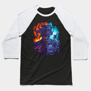 Robot vs Demon Baseball T-Shirt